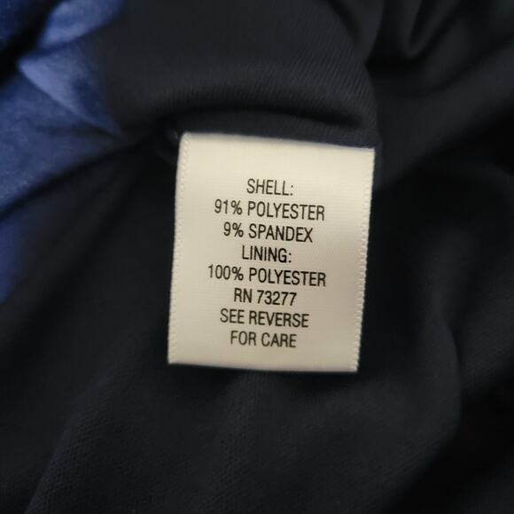 Dana Buchman Knee Length Size 16 Bold Design Boho Bright Lined Whimsy Chic - Picture 8 of 9